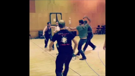 Il Trovatore Fight Scene Rehearsal