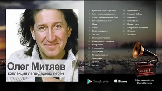 6. ОЛЕГ МИТЯЕВ. Питер. Коллекция легендарных песен, часть 1 (2008)