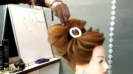 Advanve High Bun Raja Jafri Hair Design Academy Delhi 53