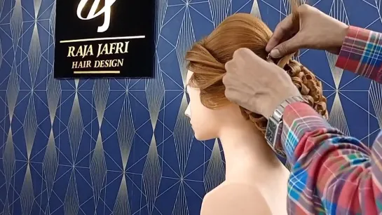 Advance HairstyleCreativeHairstylingBridalBunRaja jafri Hair Design Academy seelampur delhi 53