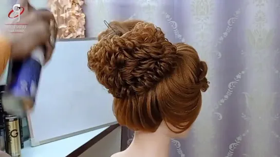 Advance Christian Bridal High BunWeddingHairstylesLatestHairstyle