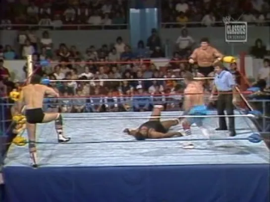 [Wrestling Museum]Bret Hart & Dynamite Kid vs Mike Sharpe & Troy Alexander - 29/8/84