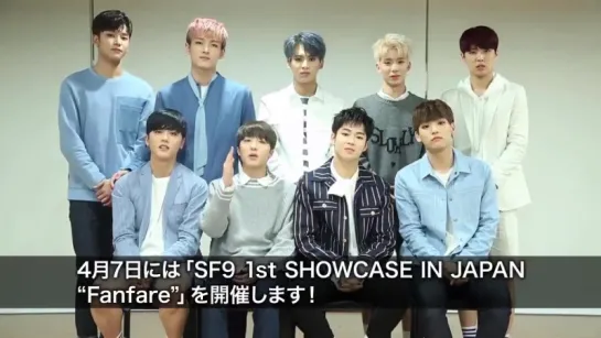 170330 SF9 Japan Debut Message with Kstyle