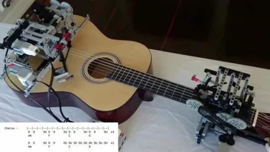 Конструктор Lego играет на гитаре Little Talks Guitar Cover by Lego Mindstorms EV3