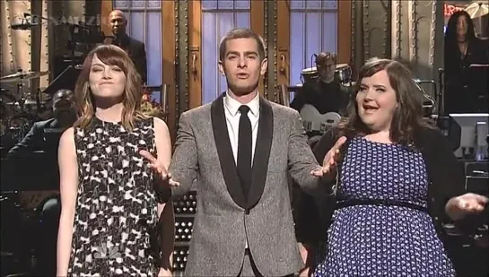 Emma on Saturday Night Live. Andrew Garfield - Monologue - SNL