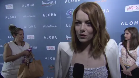 Emma Stone - Mini Interview - “Aloha” Los Angeles Red Carpet Screening