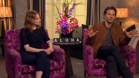 Aloha: Bradley Cooper & Emma Stone Official Movie Interview