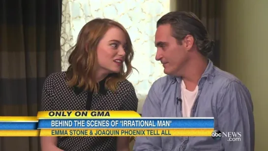 GMA interview with Emma Stone and Joaquin Phoenix about “Irrational Man”