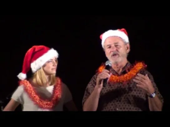 Emma Stone and Bill Murray at Tower Lighting