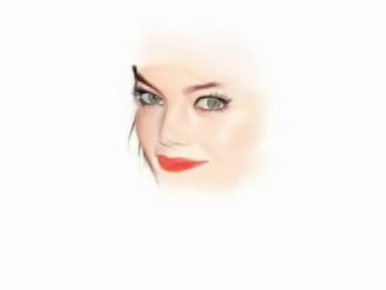 iPad Finger Painting Of Emma Stone