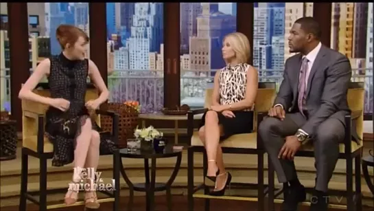 Emma on Live! with Kelly and Michael