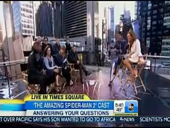 The Amazing Spider-man 2 Cast interview Good Morning America 4/24/14