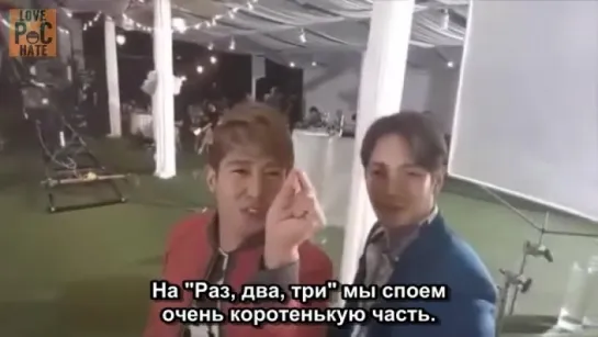 [RUS SUB] 01.09.2015 Fly to the Sky - V App "Love & Hate" MV Making