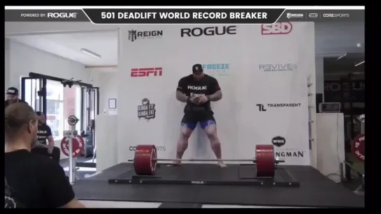 THOR BJORNSSON 501KG DEADLIFT ATTEMPT (2nd lift - 465KG) (Hafþór Björnsson)