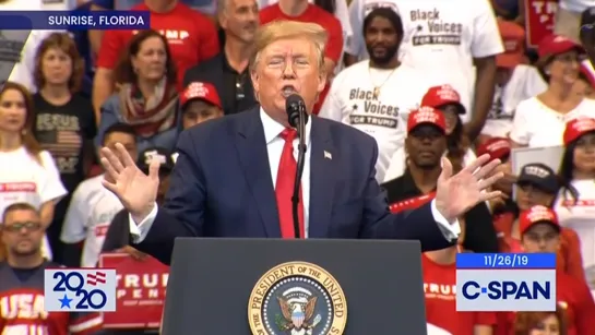 Trump in Florida: "No quid pro quo, do the right thing"