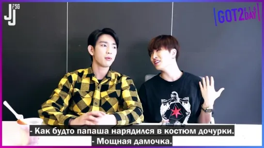 [161022] Чжинён и Ёнджэ @ GOT2DAY. Эпизод 13 [русс. саб]