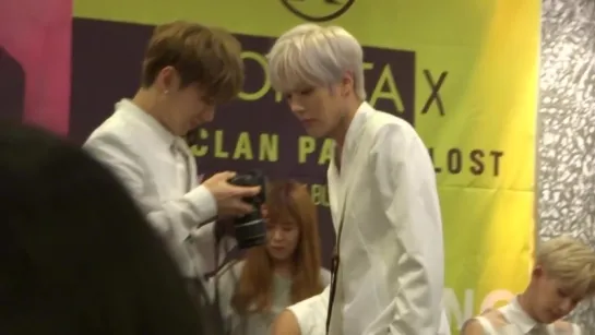 [VK][160605] MONSTA X fancam (Minhyuk & Kihyun focus) @ Myeongdong Fansign