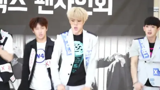 [VK][150614] MONSTA X fancam - Trespass (Minhyuk focus) @ Yeongdeungpo Fansign