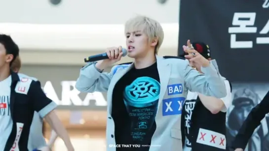 [VK][150614] MONSTA X fancam - Trespass (Minhyuk focus) @ Yeongdeungpo Fansign