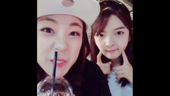 [INSTAGRAM] 1507?? Yujeong (Bob Girls) with Ari