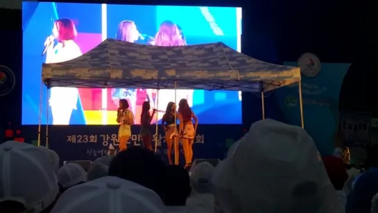 [FANCAM] 150902 Sistar - Talk @ 23rd Gangwondo Sports for All Festival