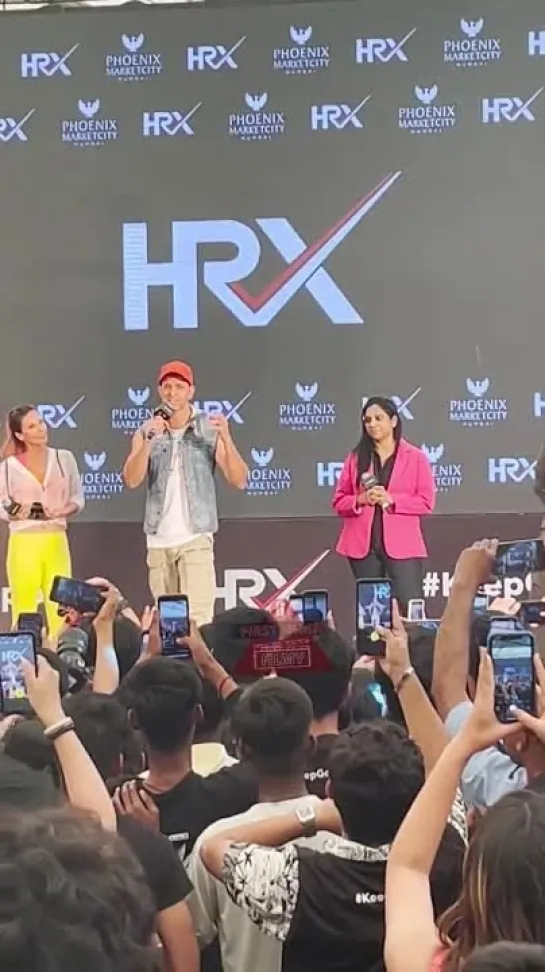 HrithikRoshan speaks about the Journey of @hrxbrand. - Mumbai