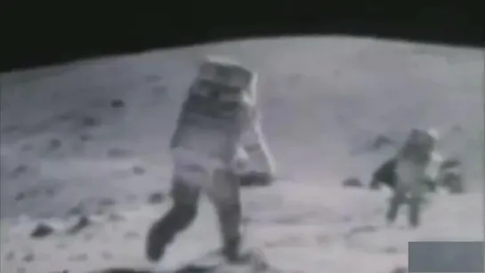 Прыжки астронавтов на Луне, 1969. Jumping astronauts on the moon, 1969