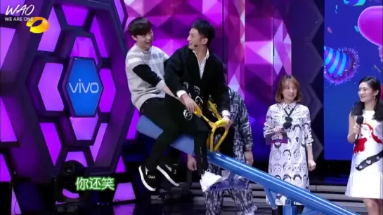 [WAO рус.саб] 150314 "Счастливый Лагерь" с Лэем (Чжан Исин) из EXO / "Happy Camp" with Lay (Zhang Yixing) from EXO