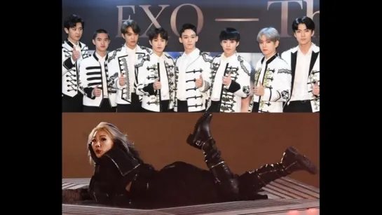 Церемония закрытия Пхенчанской Олимпиады  EXO и CL.