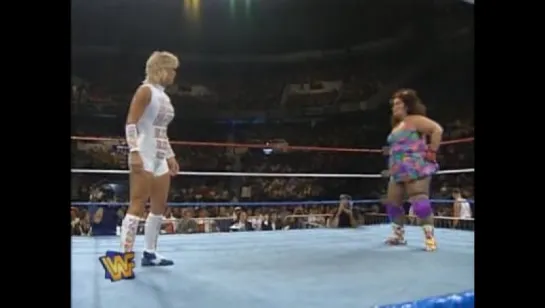 Bertha Faye (with Harvey Wippleman) vs. Alundra Blayze