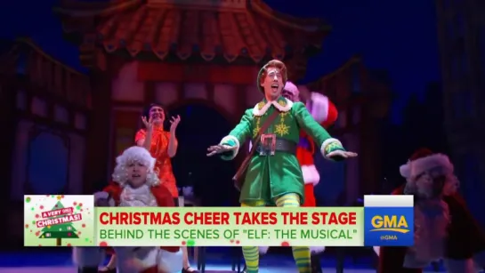 Behind the scenes of Elf The Musical on Broadway