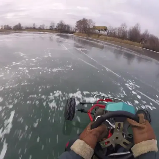 Ice karting is basically real life Mario Kart