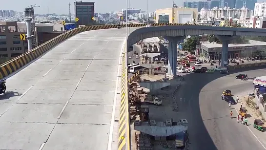 Hair raising videos of the car which fell off the newly opened biodiversity flyover. One woman was killed in the accident. -