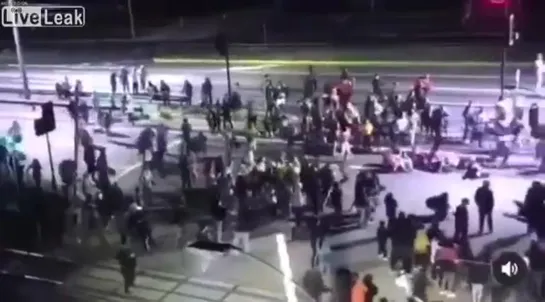 Car Hits Crowd at High Speed