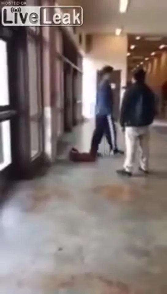 Schooll Bully Gets Knocked Out With WWE Move