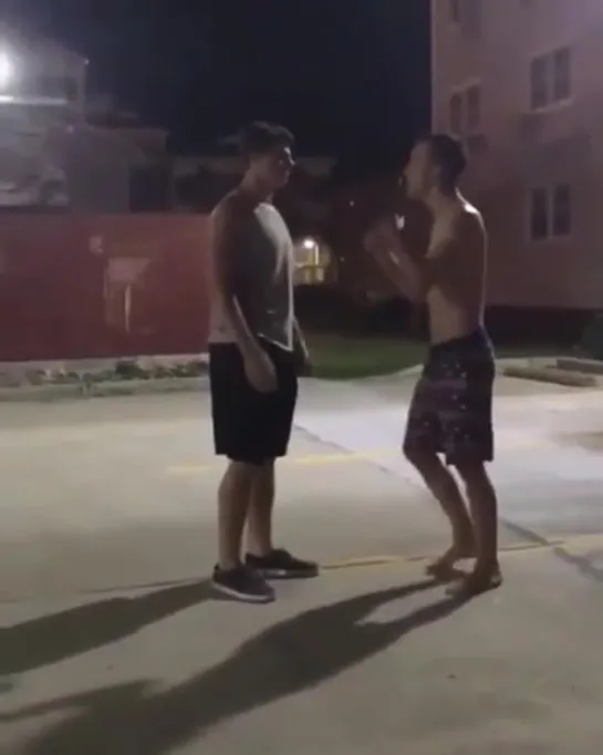 Guy fights with another man instantly regrets it