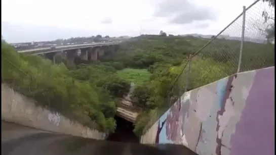 Sliding down a path