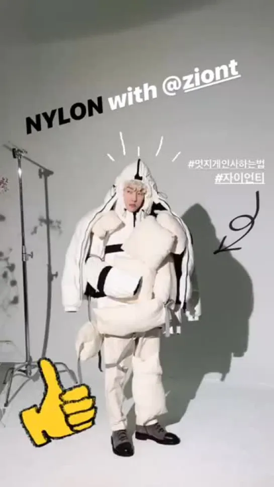 [INSTAGRAM STORY] nylonkorea with Zion.T - 13.11.2018