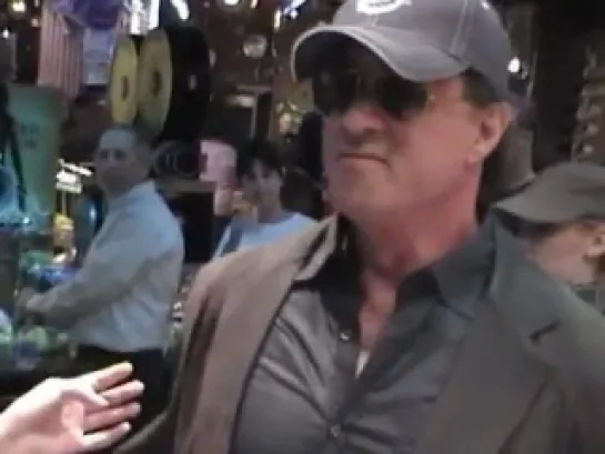 Stallone at Planet Hollywood Las Vegas 2004