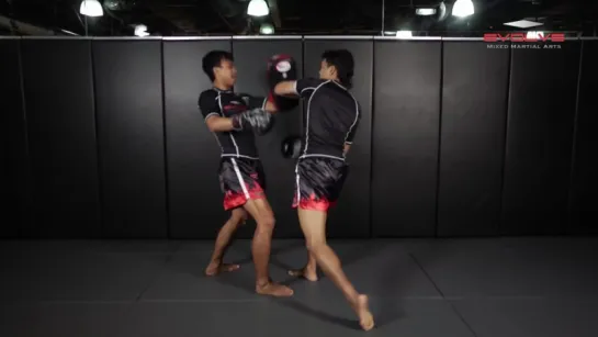 Muay Thai - Удар локтем из клинча. Elbow K.O. Fight Breakdown.  Evolve University.