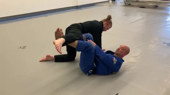 Easy John Wayne Sweep or back take from the 2 on 1!