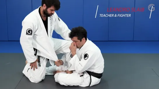 Leandro Slaib - Half-guard 5 - Half guard - half guard into sit up guard sweep - Leandr