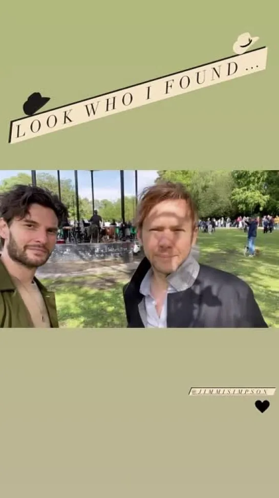 At Regents Park In London With Jimmi Simpson (August 2021)