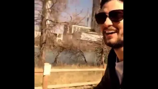 Ben Barnes Instagram- Riding a bike in Austin, TX