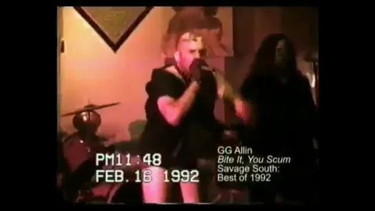 GG Allin - Bite It, You Scum (1992) Live