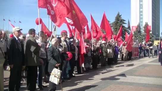 Первомайская демонстрация 2017 года в городе Ульяновске.