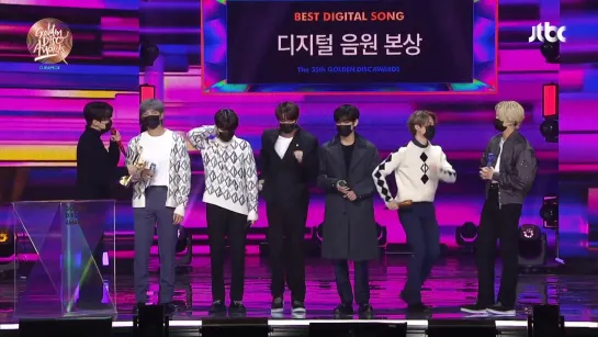 [VIDEO][210110] Golden Disc Awards 2021 || BTS wins Bonsang 'Best Digital Song'