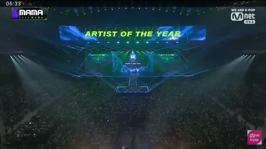 [VIDEO][MAMA 2019] BTS win Artist of the year daesang