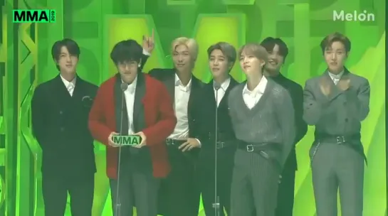 [VIDEO][191130] BTS win NETIZENS FAVORITE ARTIST at MMA 2019