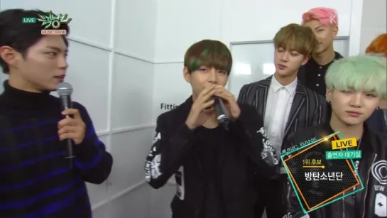 [VIDEO] BTS Interview @ Music Bank 151211